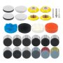 135PIECES 3 Inch Sanding & Polishing Kit For Car Headlight Restoration