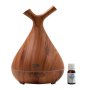 Crystal Aire Sapling Dual Nozzle LED Ultrasonic Aroma Diffuser With 10ML Lemon Grass Essential Oil