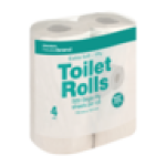 Housebrand 1 Ply Toilet Paper 4 Pack