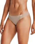 Women's Ua Pure Stretch Thong 3-PACK - Black XS