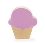 Wooden Ice Cream - Purple - Shelf Decor