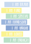 Affirmation Earth Tones - Wall Art Print - A1