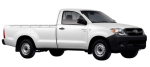 Toyota Hilux Single Cab 3.D4D 2.0VVTI Workhorse 3 Seater 2005-2015 Cotton Canvas Seat Covers