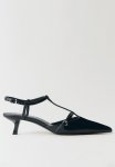 Bebi Leather Heel - Black