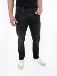 Polo Mens Knitted Slim Leg Denim In Black - Black 38