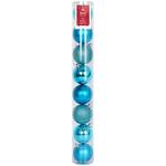 Bauble Tube 6CM 8PC Blue