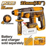 Ingco 20V Cordless Bl Sds-plus Rotary Hammer 2.0J Bare Tool CRHLI21228