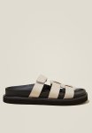 Cotton On Elidy Multi Strap Slide - Stone Vegan Leather