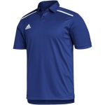 Adidas Mens Team Issue Short Sleeve Polo XL Royal Blue white