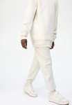 Cotton Sweatshirt Joggers - White