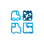 Lunch Punch Sandwich Cutters Assorted - Blue Transport