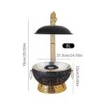 Stainless Steel 8LT Chafing Dish Black & Gold