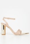 Plum Jadie Vamp Toe Heel - Neutral & Gold