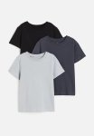 3 Pack T-shirts - Grey & Black