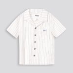 BOYS Stripe Shirt - 10 Off White