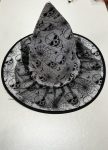 Witch Halloween Hat With Skull