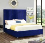Mendora Sleigh Bed Double -royal Blue
