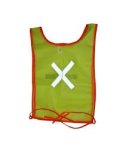 Pioneer Lime Reflective Solid Material Bib