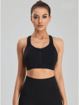 Seamless Flexi Medium Impact Bra - Black - Small