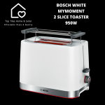 Bosch White Mymoment 2 Slice Toaster - 950W