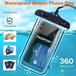 1PC Unisex Transparent Luminous Phone Dry Bag - For Phones Below 15.24 Cm Perfect For Outdoor Surfing Swimming Diving And Kayaki