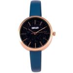 Soviet Ladies Blue Leather Blue Glitter Dial