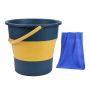 17L Large Capacity Collapsible Bucket For Car Wash Tubs & Outdoor