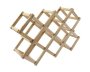 10-BOTTLE Foldable Wood Diamond-shaped Wine Rack