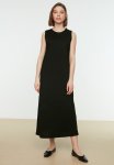 Sleeveless Undershirt Dress - Black