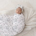 Botanical Floral Baby Swaddle Wrap Set Newborn Hospital Set Sa