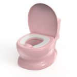 Pipnest Realistic Potty Training Toilet - Flushing Sounds Wipes Storage Disposable Liners Easy To Clean For Toddler Boys And Gir