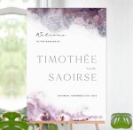Lavender Blush Wedding Sign Elegant Wedding D Cor