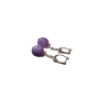 Natural Quartzite Fresh Purple Women's Versatile And Elegant Earrings