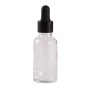 30ML Clear Glass Aromatherapy Bottle With Pipette - Matt Black 18/78