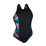 Nabaiji Women's 1-PIECE Swimsuit Vega Light Fern Black