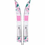 Legend 4M Sublimated Arcfin Double -sided Flying Banner 1 Complete Unit