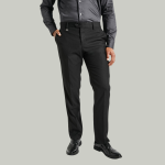 Polo Mens Custom Fit Trousers In Black - Black 46