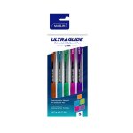 Marlin Ultraglide Retractable Ballpoint Pen Neon 1X5