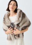 Tie-up Faux Fur Stole