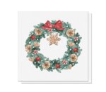 2 Ply Ptp Napkins Xmas Wreath 20PCS 40X40CM