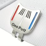 1PC Magnetic Golf Hat Clip With One Putt Metal Ball Marker - Convenient And Stylish Accessory For Golfers