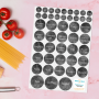 Grey Marble Pantry Labels