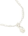 Waterproof Stainless Steel Molten Pendant & Chain Layered Necklace