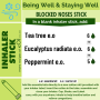 Blocked Nose Stick - Inhaler - RECIPE SYNERGY - Being Well Collection