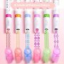 6pcs Assorted Flower-Shaped Fine Line Pens - Pvc Ideal For Note-Taking & Marking Office Stationery Essentials