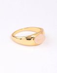 Goldair Gold Plated Oval Signet Ring - M l