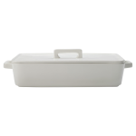 Epicurious Rectangular Baker With Lid - White 32X22.5X7CM Regular