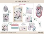 Cot Duvet Bedding Beauty And The Beast Set