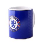 Chelsea Fc Official Fade Crest Design Ceramic Mug One Size Blue