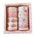 Washi Tape Box Set Of 8 Flamingo Paradise